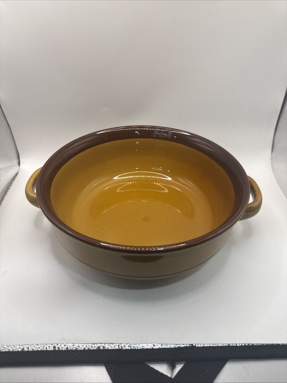 Vintage K.K. Noritake Stoneware Two Handled Serving Bowl *